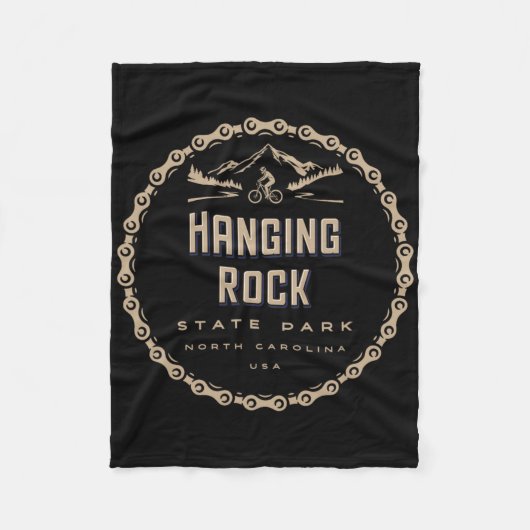Hanging Rock State Park North Carolina Mountain Bi Fleecedecke (Vorderseite)