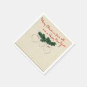 Hanging Santa Beards Paper Napkin Serviette (Ecke)