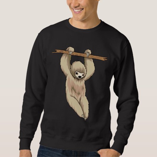 Hanging Sloth 38 Sweatshirt (Vorderseite)