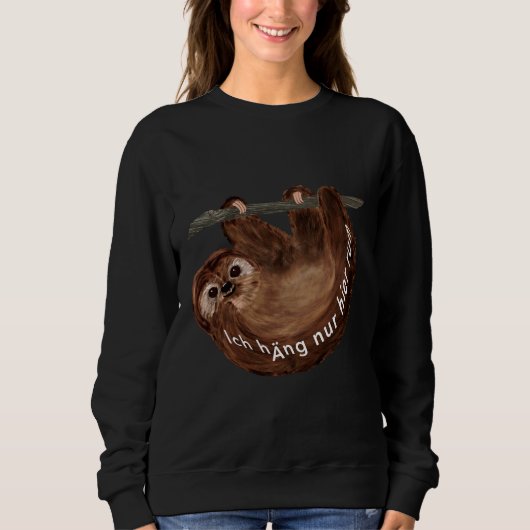 Hanging Sloth 39 Sweatshirt (Vorderseite)