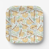 Hanging Sloths Pappteller (Vorderseite)