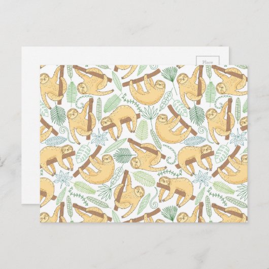Hanging Sloths Postkarte (Vorne/Hinten)