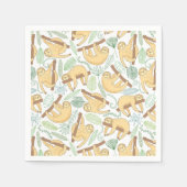 Hanging Sloths Serviette (Vorderseite)