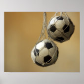 Hanging Soccer Balls Poster (Vorne)