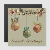 Hanging Spitzen Weihnachtsbälle Magnetic Card Magnetkarte (Vorne/Hinten)