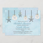 Hanging Starfish & Sand Dollars Beach Einladungen (Vorne/Hinten)