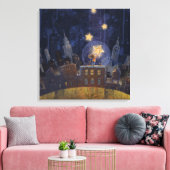 Hanging Stars Art Matte Leinwanddruck (Insitu (Wohnzimmer))