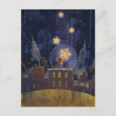Hanging Stars Art Matte Postkarte (Vorderseite)