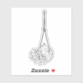 Hanging Sukkulent Sticker (Blatt)