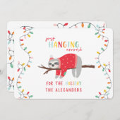 Hanging um Faulquappe Urlaub Feiertagskarte (Vorne/Hinten)