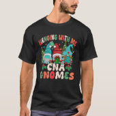 Hanging With My Cna Gnomies Christmas Rn Nursing A T-Shirt (Vorderseite)
