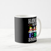 Hanging With My Ese Snowmies Teacher Christmas Gif Kaffeetasse (VorderseiteRechts)