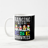 Hanging With My Ese Snowmies Teacher Christmas Gif Kaffeetasse (Links)