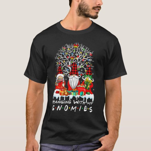 Hanging With My Gnomie Christmas Matching Family P T-Shirt (Vorderseite)