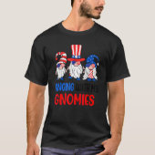 Hanging With My Gnomies 4th Of July Cool Gnomes US T-Shirt (Vorderseite)