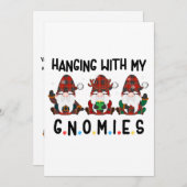 Hanging with my gnomies christmas feiertagskarte (Vorne/Hinten)