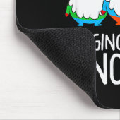 Hanging With My Gnomies Funny Garden Gnome Mousepad (Ecke)