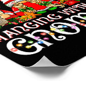 Hanging With My Gnomies Funny Gnome Friend Christm Poster (Ecke)