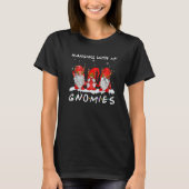 Hanging With My Gnomies Gnome Friend Christmas Pa T-Shirt (Vorderseite)