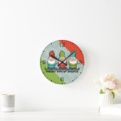 Hanging With My Gnomies Homies Runde Wanduhr (Zuhause)