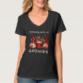 Hanging With My Gnomies Hot Cocoa Gnomes Chocolate T-Shirt (Vorderseite)