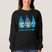 Hanging With My Gnomies Nordic Gnome Hanukkah Jewi Sweatshirt (Vorderseite)