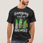 Hanging With My Gnomies Nurse Shamrock Clover Patr T-Shirt (Vorderseite)