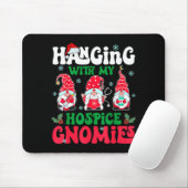 Hanging With My Hosce Gnomies Nurse Gnome Funny Ch Mousepad (Mit Mouse)