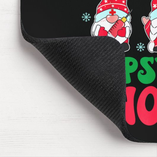 Hanging With My Psych Gnomies Nurse Gnome Funny Ch Mousepad (Ecke)