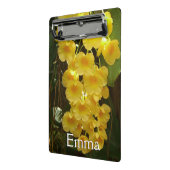 Hanging Yellow Orchids Tropical Flowers Mini Klemmbrett (Gewinkelt2)
