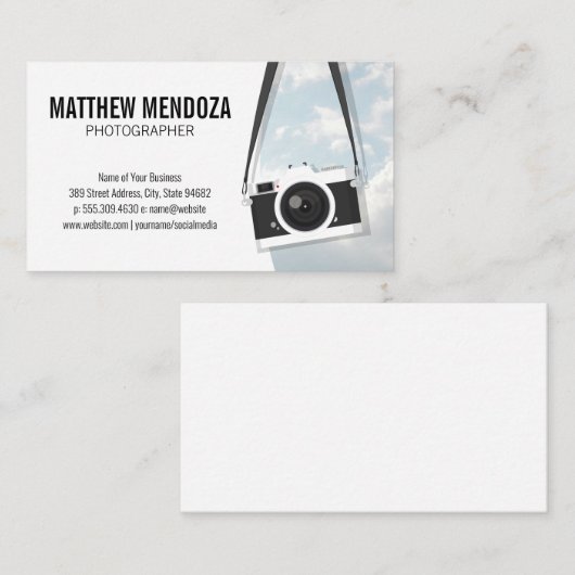 Hangkamera Visitenkarte (Vorne/Hinten)