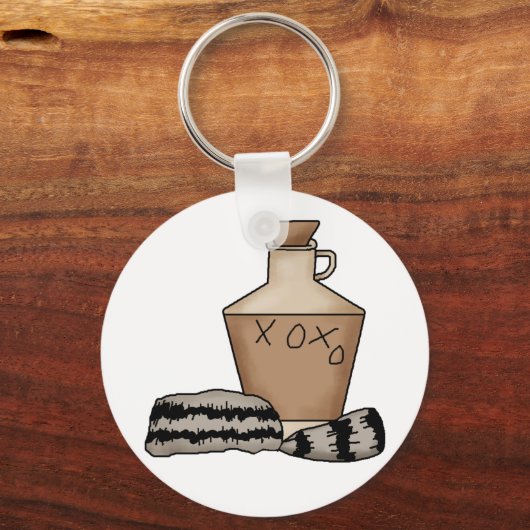 Hangkrug und Hut Schlüsselanhänger (Vorderseite)