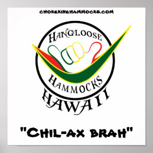 Hanglose Rasta, "Chil-ax brach", Poster