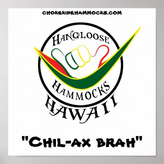 Hanglose Rasta, "Chil-ax brach", Poster (Vorne)