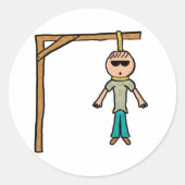 Hangman Runder Aufkleber (Vorderseite)