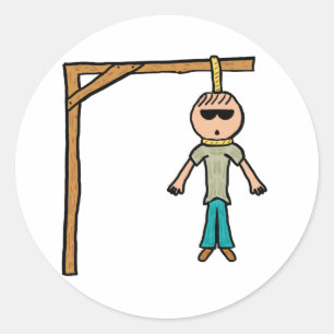 Hangman Runder Aufkleber