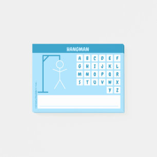 Hangman Word Game Post-it Klebezettel
