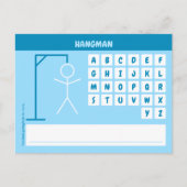 Hangman Word Game Postkarte (Vorderseite)
