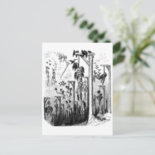 Hangmans Feste Postkarte (Stehend Vorderseite)