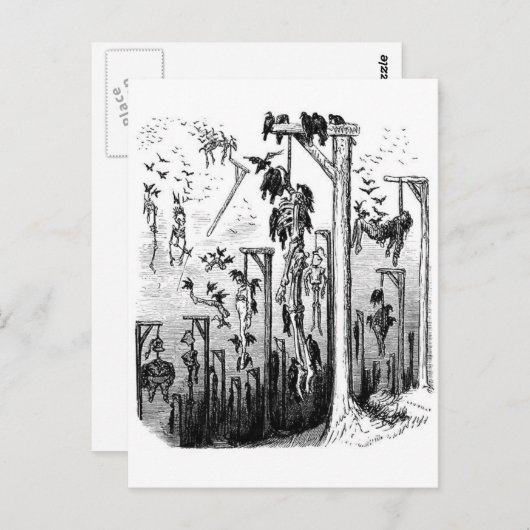 Hangmans Feste Postkarte (Vorne/Hinten)