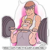 Hangnail Custom Cut Sticker (Vorderseite)