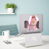 Hangnail Custom Cut Sticker (Laptop auf Schreibtisch)