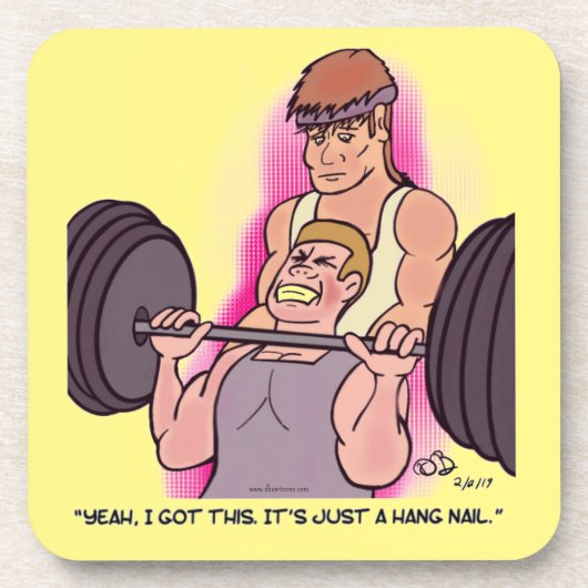 Hangnail Untersetzer gelb (Vorderseite)