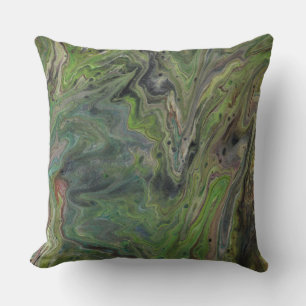 Hangout Deep Green Abstrakt Accent Kissen