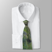 Hangout Deep Green Abstrakt Neck Tie Krawatte (Gebunden)