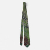 Hangout Deep Green Abstrakt Neck Tie Krawatte (Rückseite)