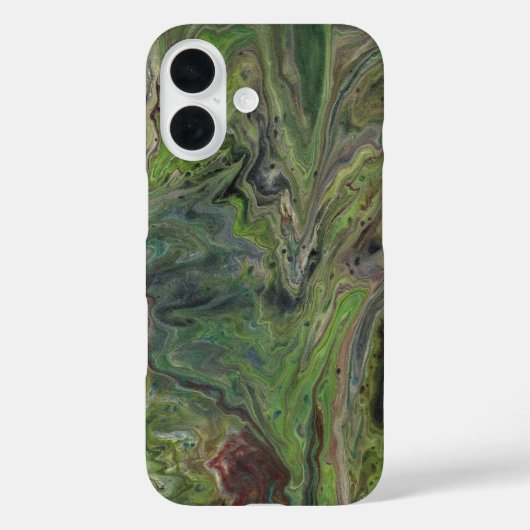 Hangout Deep Green Abstrakt Phone Case (Rückseite)