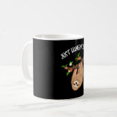 Hangout Funny Niedlich Sloth Kaffeetasse (Vorderseite Links)