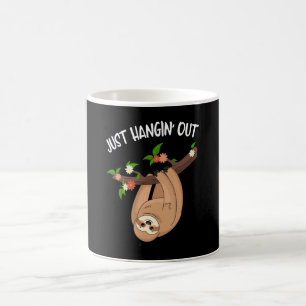 Hangout Funny Niedlich Sloth Kaffeetasse