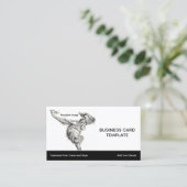 Hangout - Junge Orangutan Ape Visitenkarte (Stehend Vorderseite)